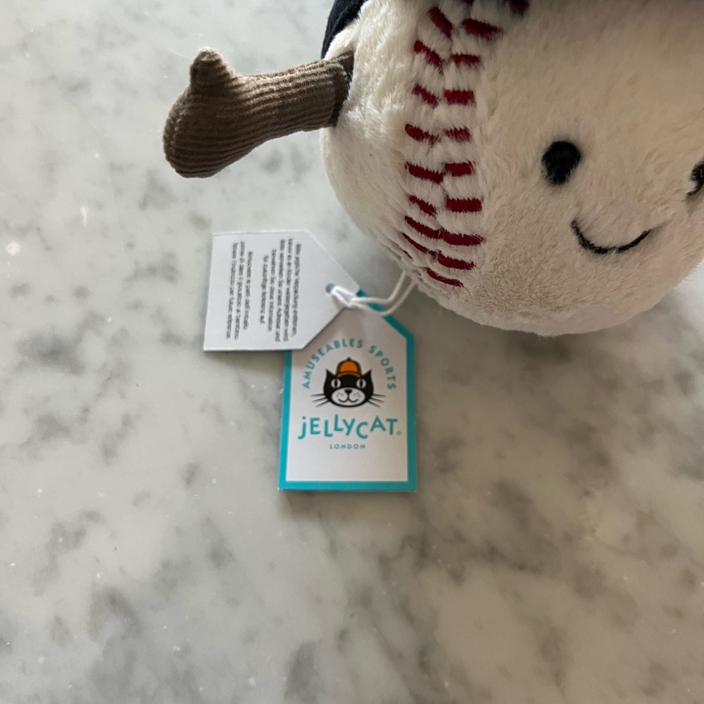 NWT Jellycat Amuseables Sports Baseball - Picture 6 of 6
